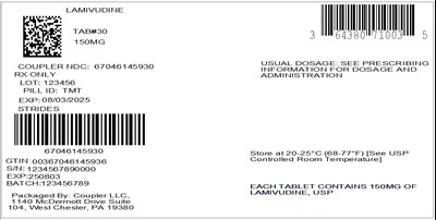 Label (64380 Lamivudine 150mg)